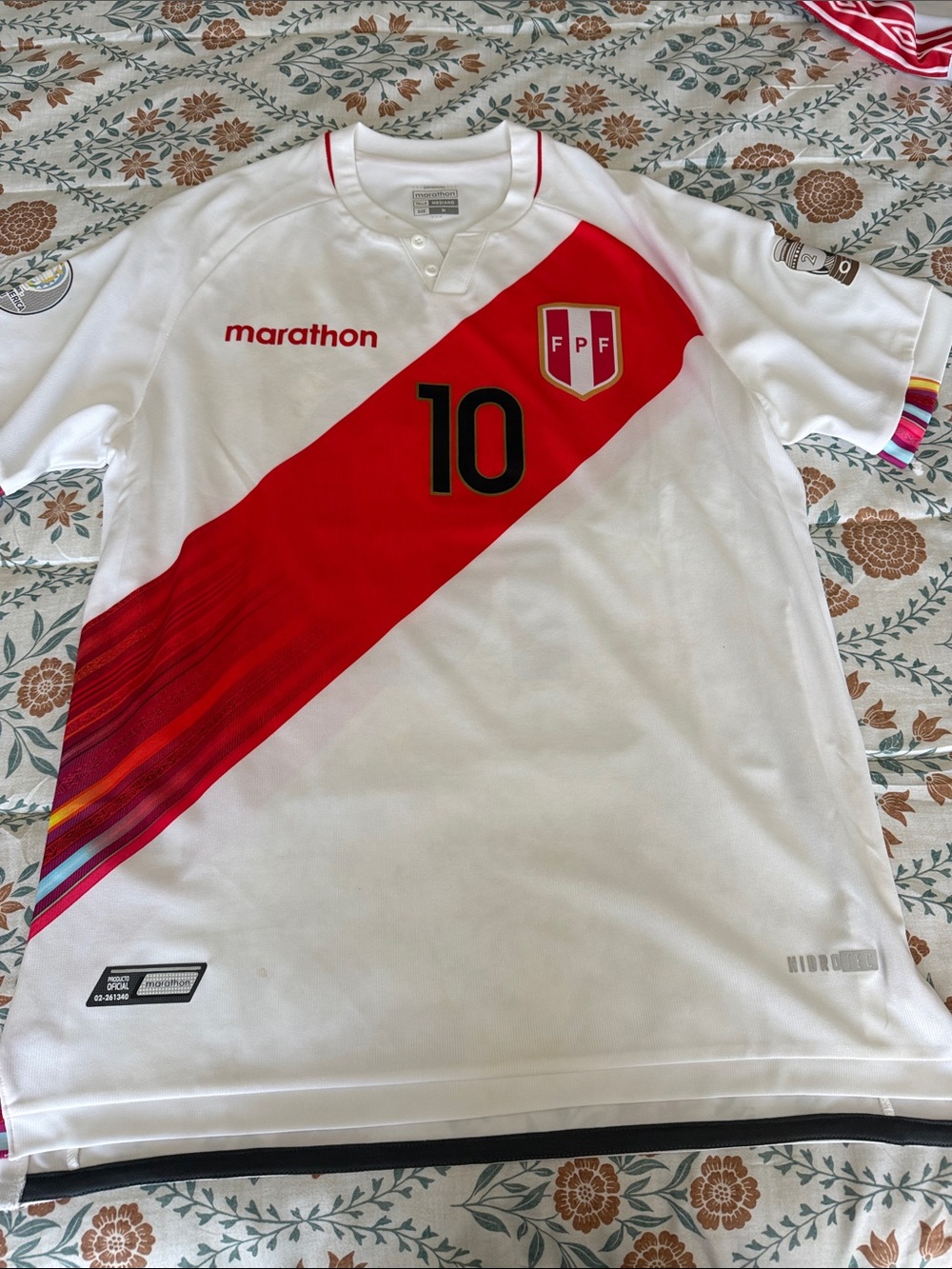 2021 Peru Home Soccer Jersey Cueva #10